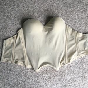 32c bones strapless underwire corset bra